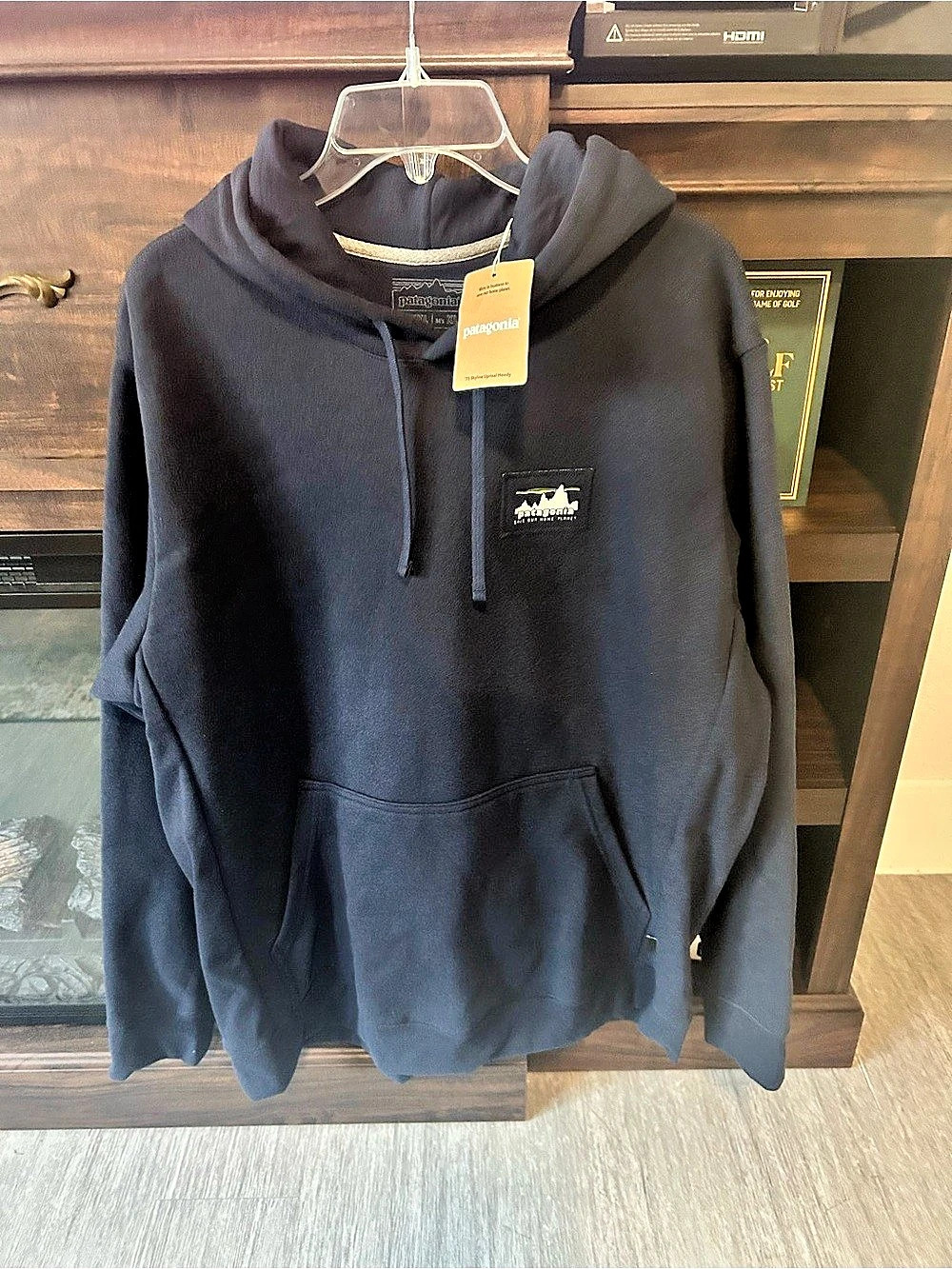 Patagonia 73 Skyline Uprisal Hoodie Sweatshirt New Navy Blue Mens XL NWT $89